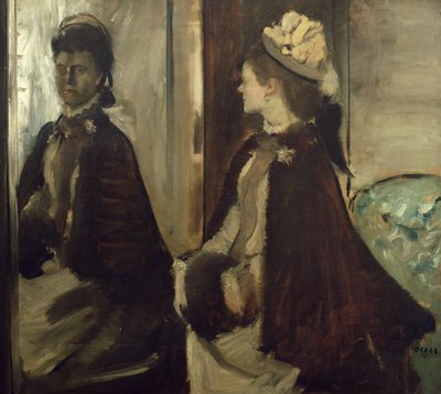 Madame Jeantaud in the mirror, c.1875 by Edgar Degas